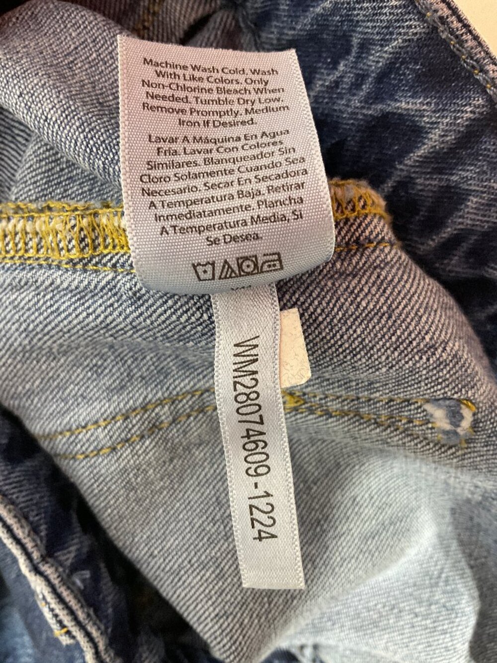Free Assembly Size 4 Wide Leg Denim Jeans Womens - Picture 8 of 14